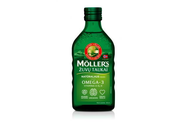 Mollers naturalaus skonio skysti žuvų taukai